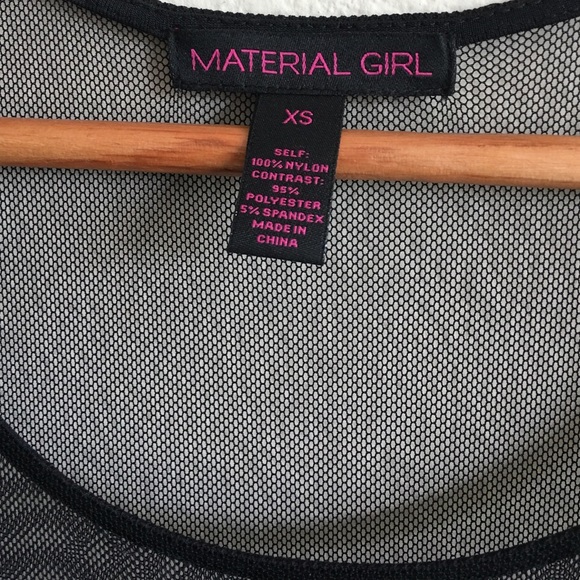 SOLD  Sheer Cutout Mini Dress by Material Girl - Picture 4 of 4